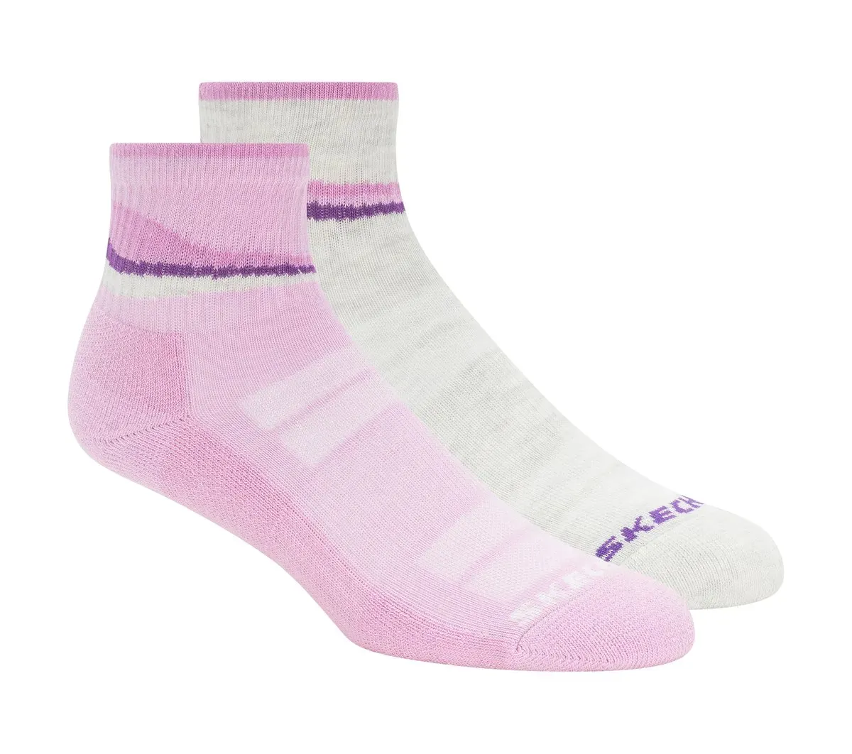 Skechers 2 Pack Women's Trail Quarter Socks 46278312