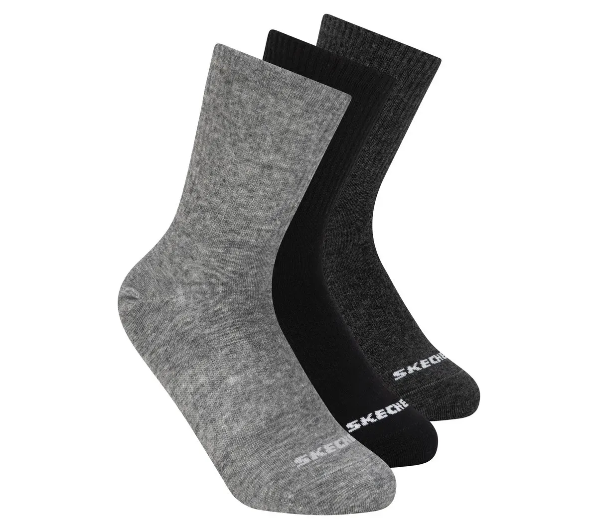 Skechers 3 Pack Boys' Crew Cotton Socks 97326971