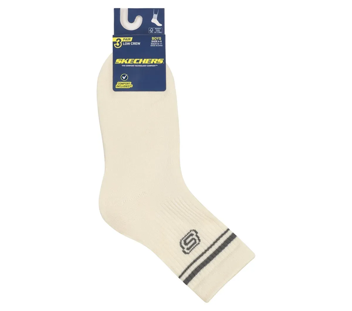 Skechers 3 Pack Boys' Low Crew Socks 34192198
