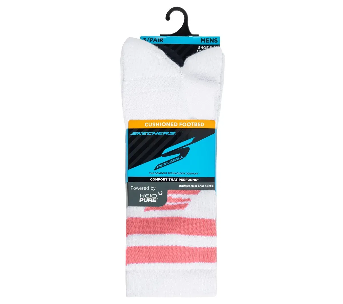 Skechers 3 Pack Men's Performance Pickleball Crew Socks 27913279