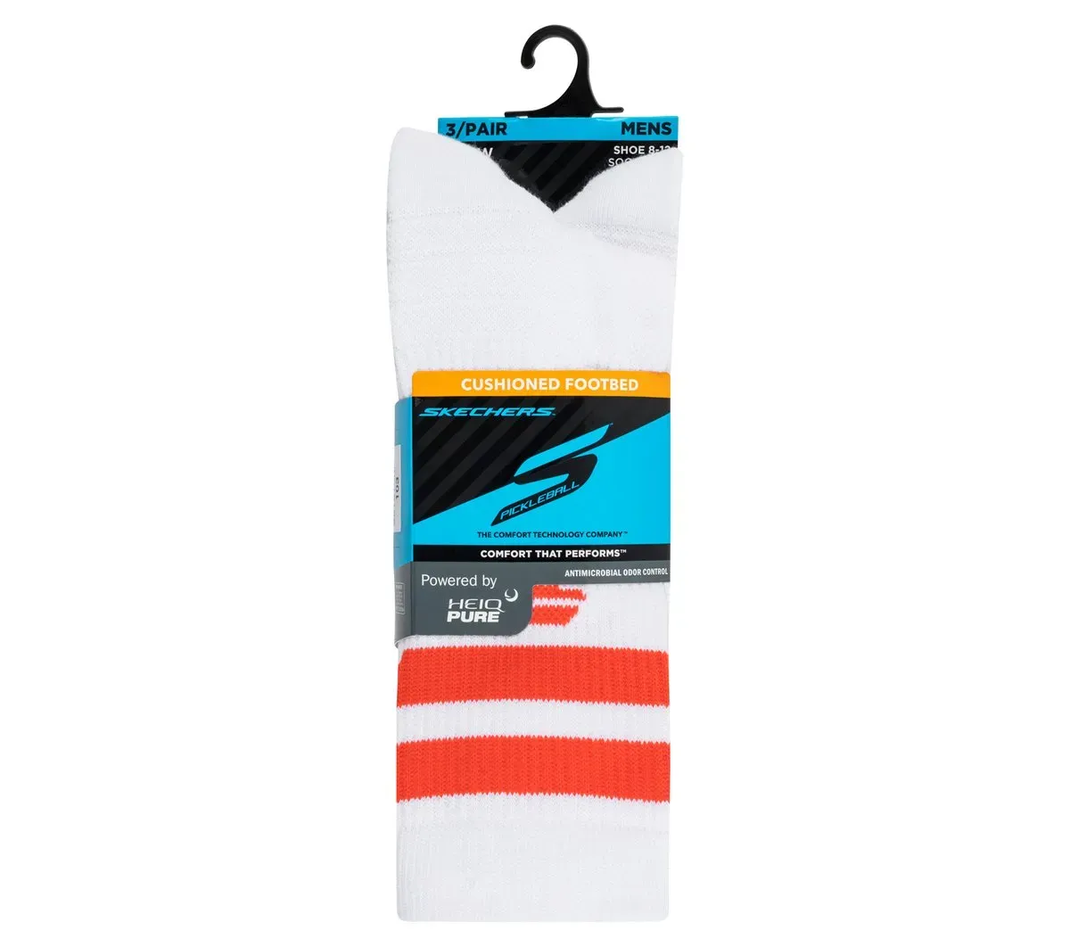 Skechers 3 Pack Men's Performance Pickleball Crew Socks 98791278