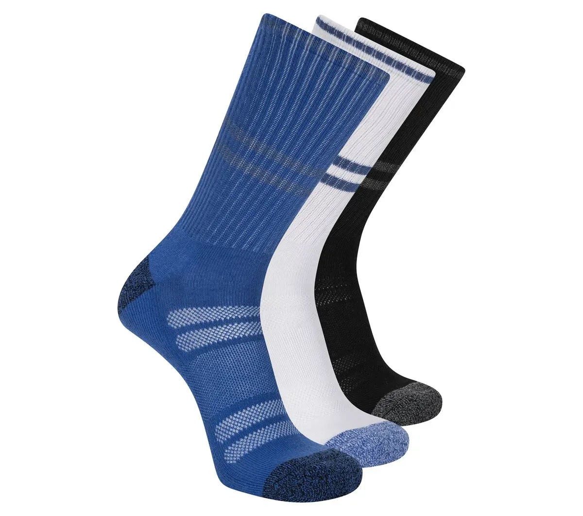 Skechers 3 Pack Men's Reflective Performance Crew Socks 48453323