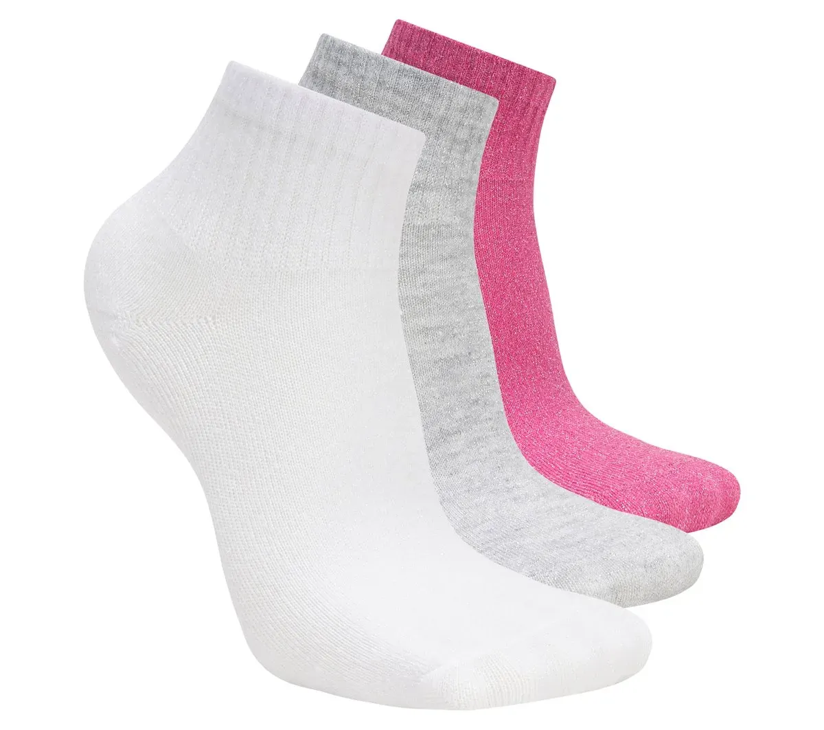 Skechers 3 Pack Quarter Crew Socks 97231214