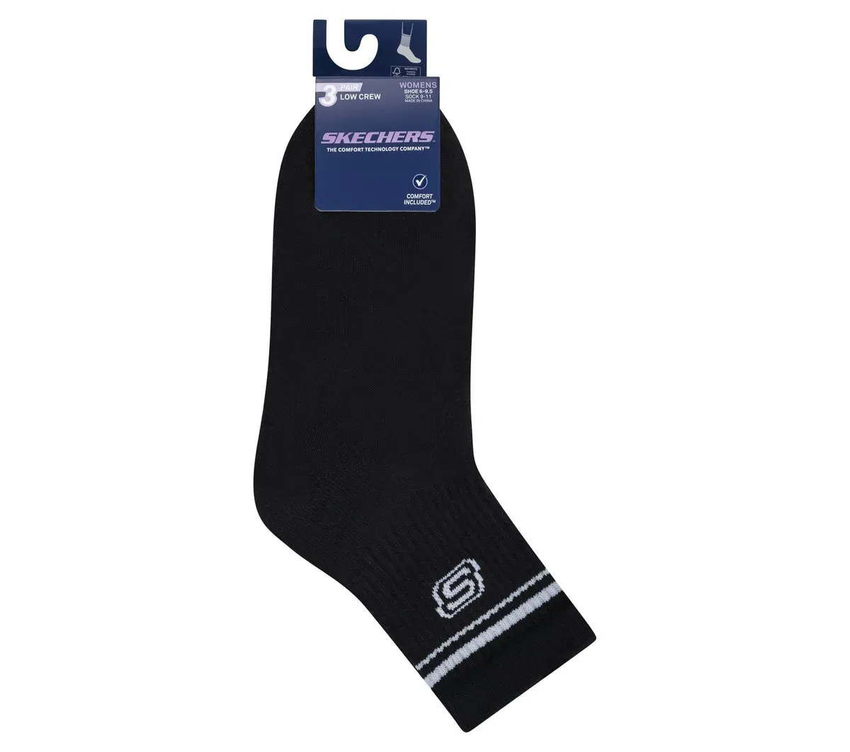 Skechers 3 Pack Women's Low Crew Varsity Socks 88618325