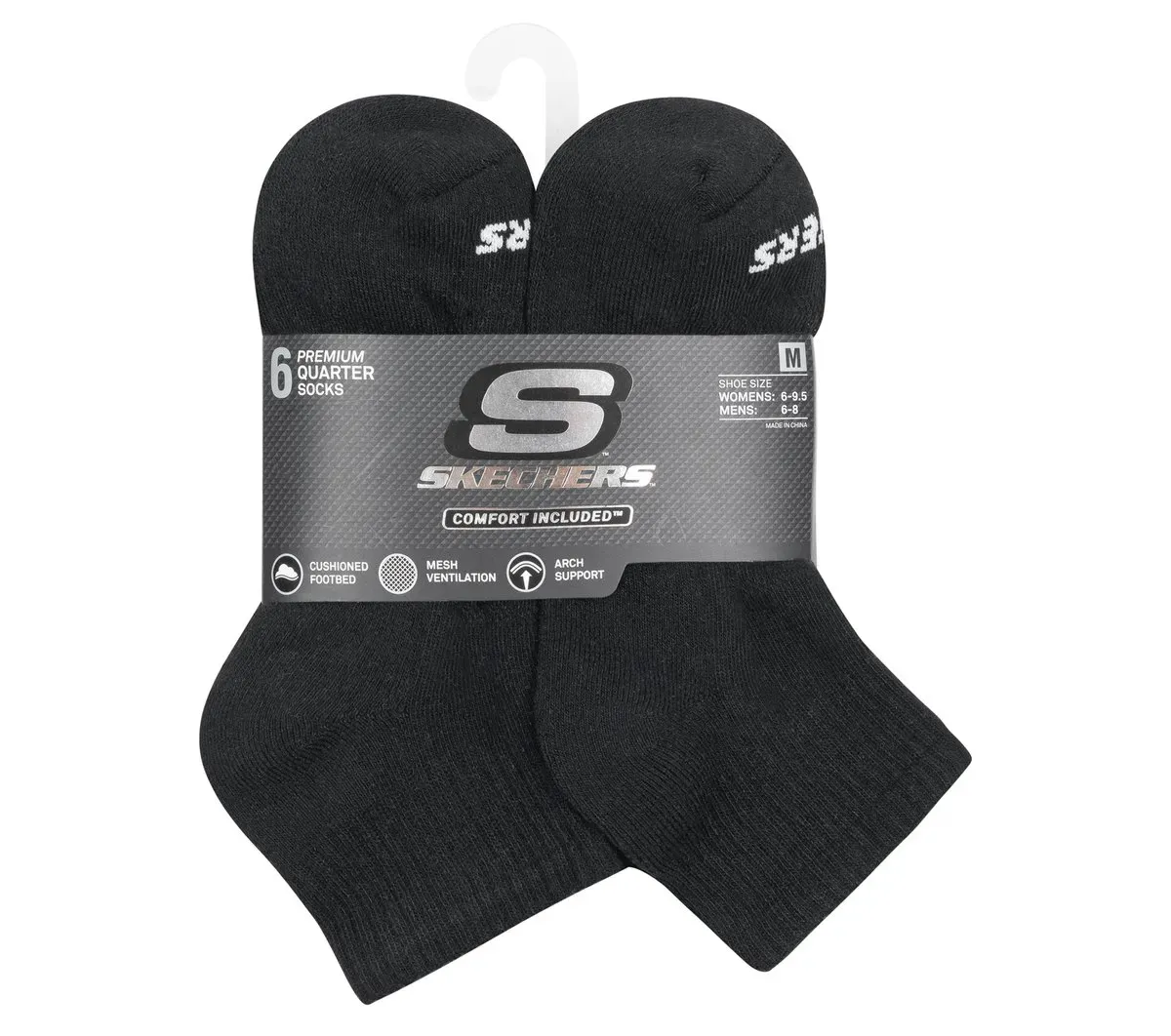Skechers 6 Pack Core Quarter Medium Socks 75777526