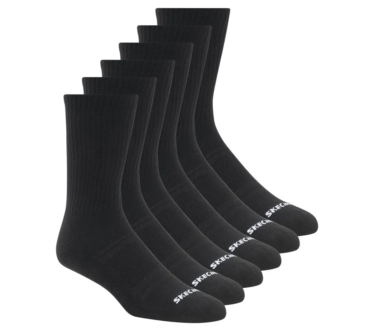 Skechers 6 Pack Large Core Crew Socks 37285421 Skechers 6 Pack Large Core Crew Socks 37285421