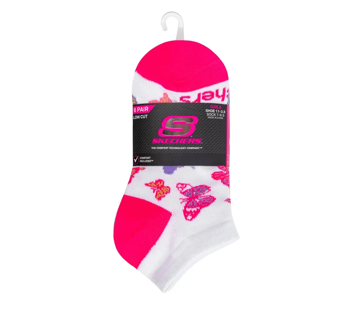 Skechers 6 Pack Low Cut Multicolor Print Socks 55736172