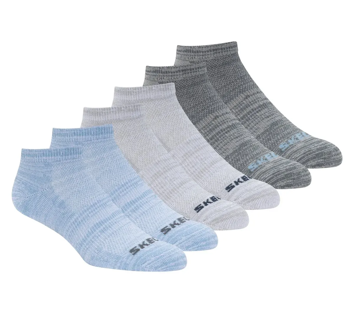 Skechers 6 Pack Low Cut Non Terry Socks 23291188