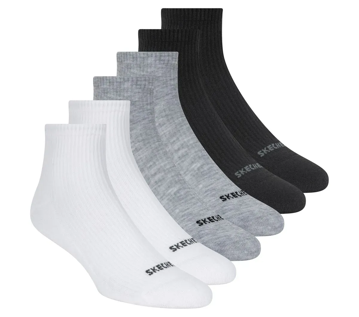 Skechers 6 Pack Quarter Crew Socks 61956949 Skechers 6 Pack Quarter Crew Socks 61956949
