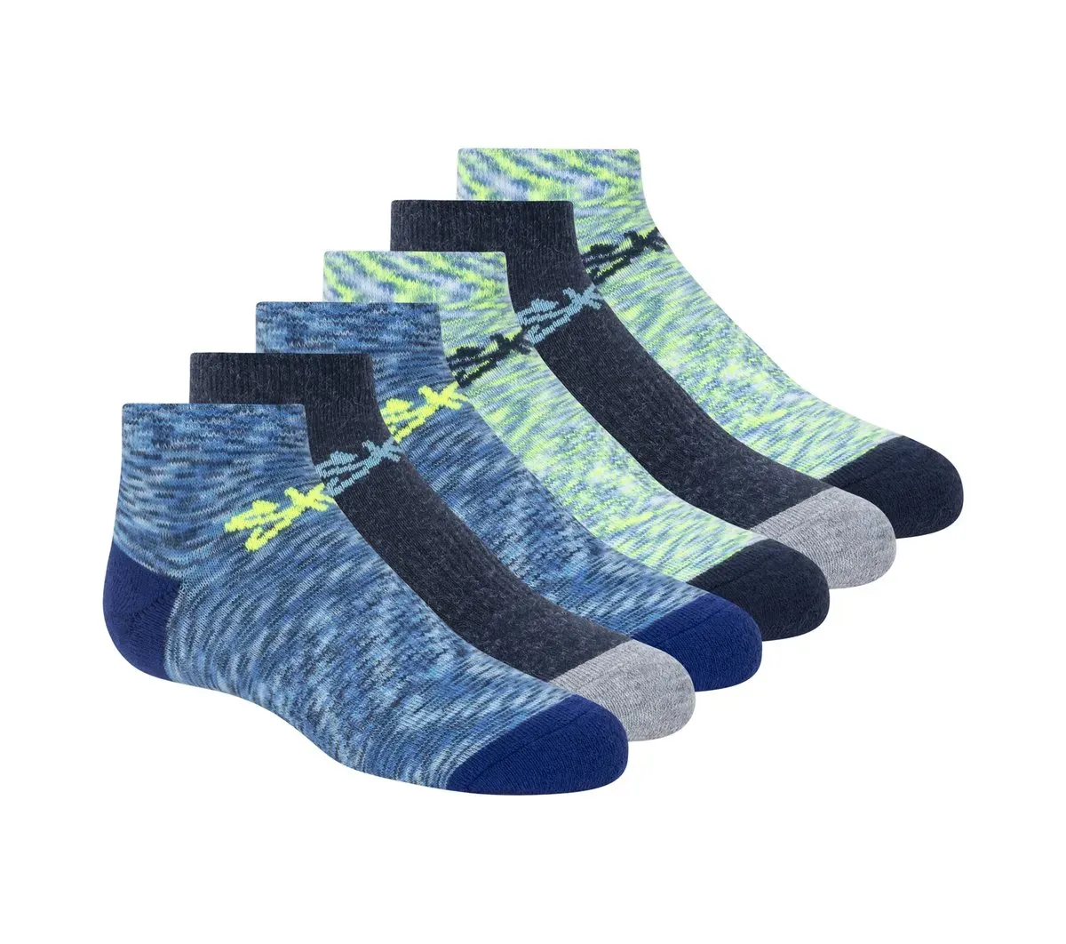 Skechers 6 Pack Space Dye Low Cut Socks 34533393