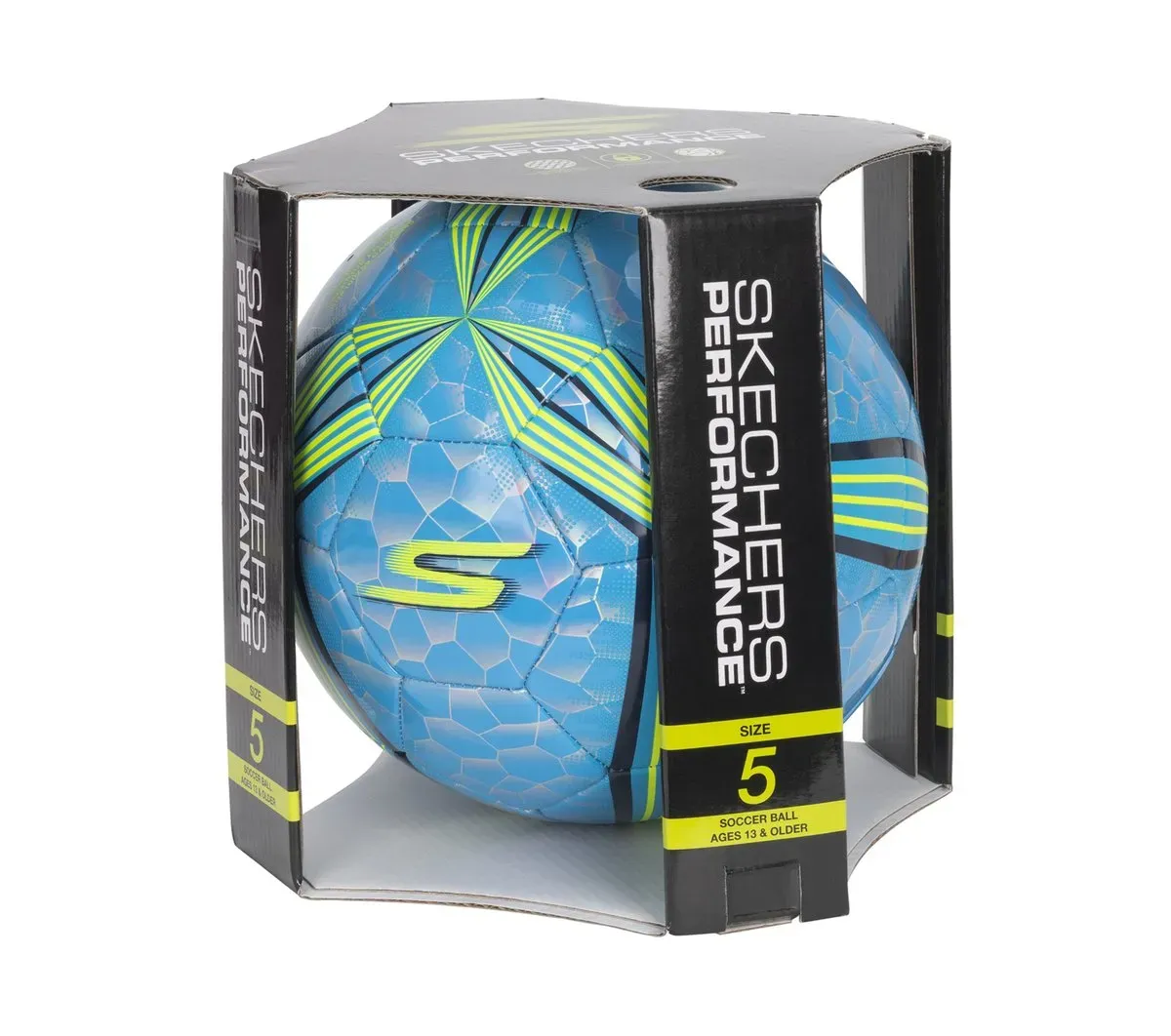 Skechers Hex Multi Mini Stripe Size 5 Soccer Ball 13245864