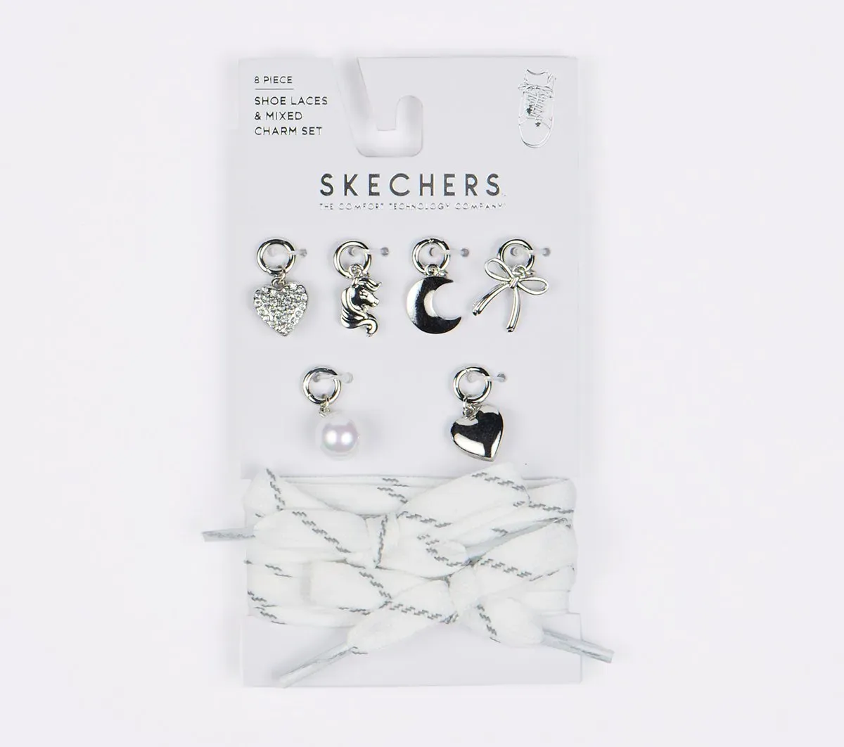 Skechers Shoelaces With Charm Set – Foil Hearts 42329837