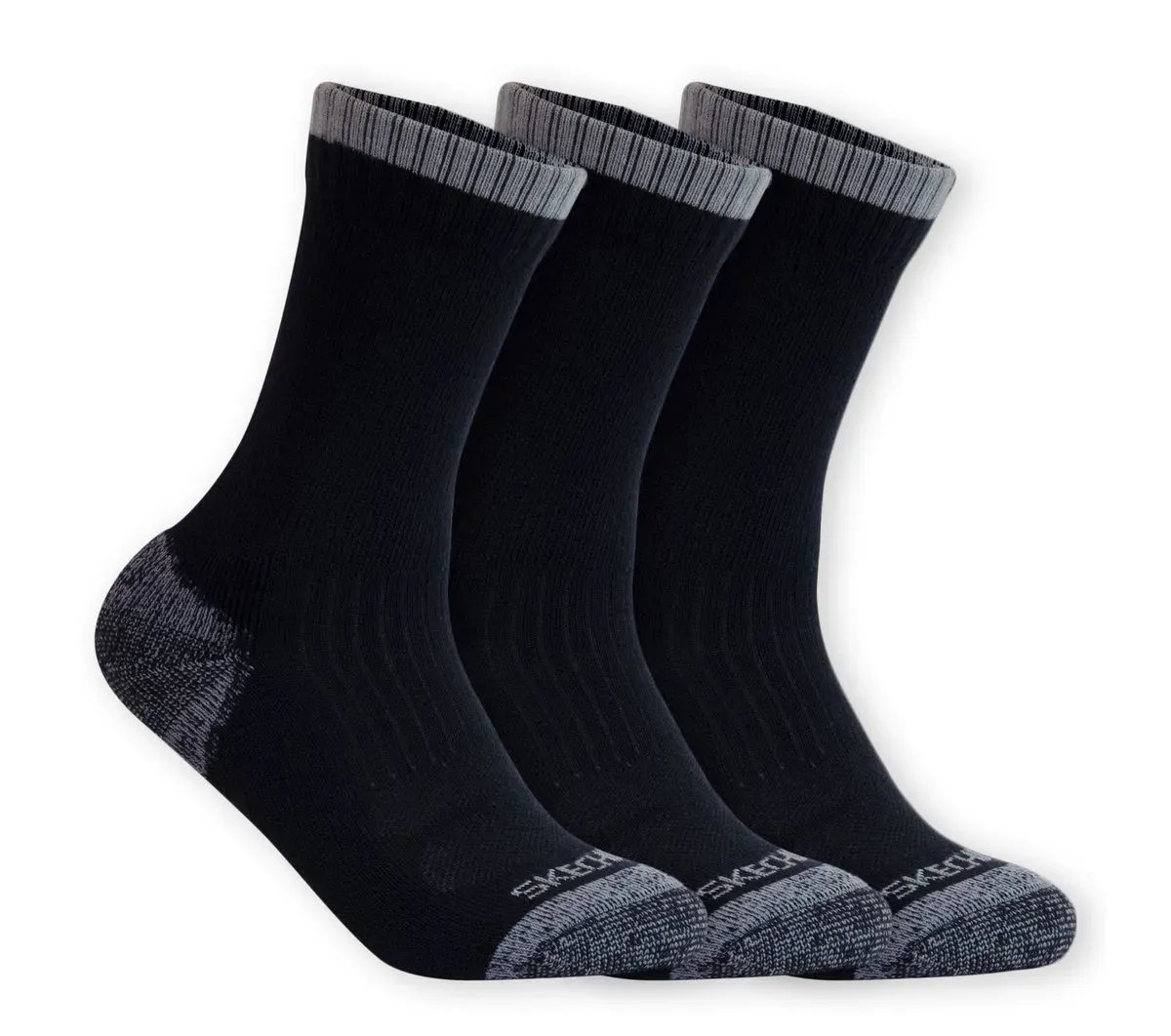 Skechers 3 Pack Half Terry Work Crew Socks 74515218