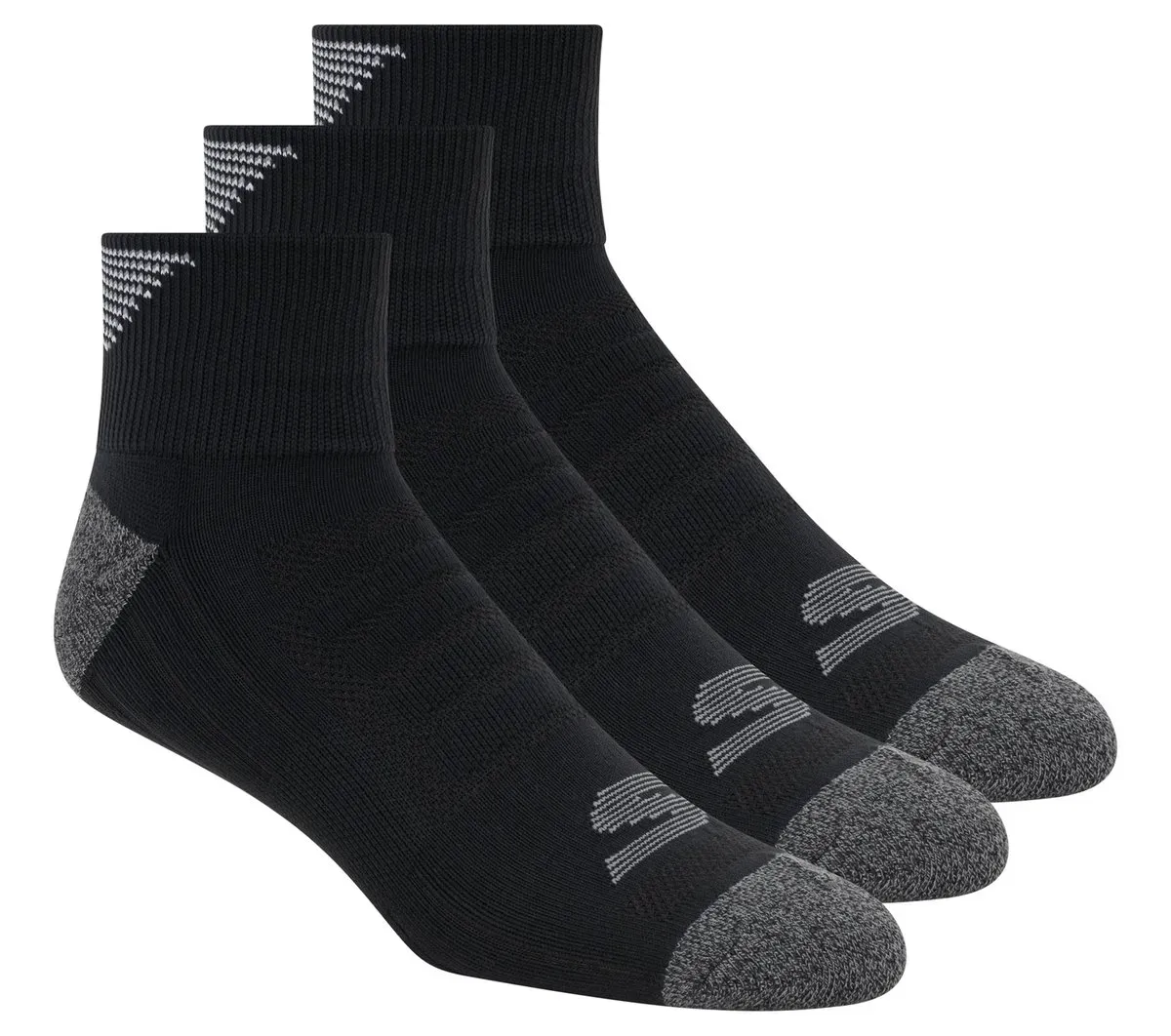 Skechers 3 Pack Men's Half Terry Quarter Crew Socks 66584433