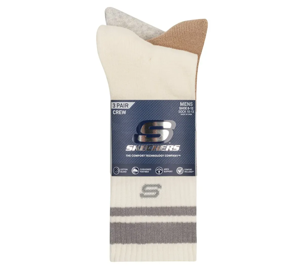 Skechers 3 Pack Men's Lifestyle Crew Socks 21548878