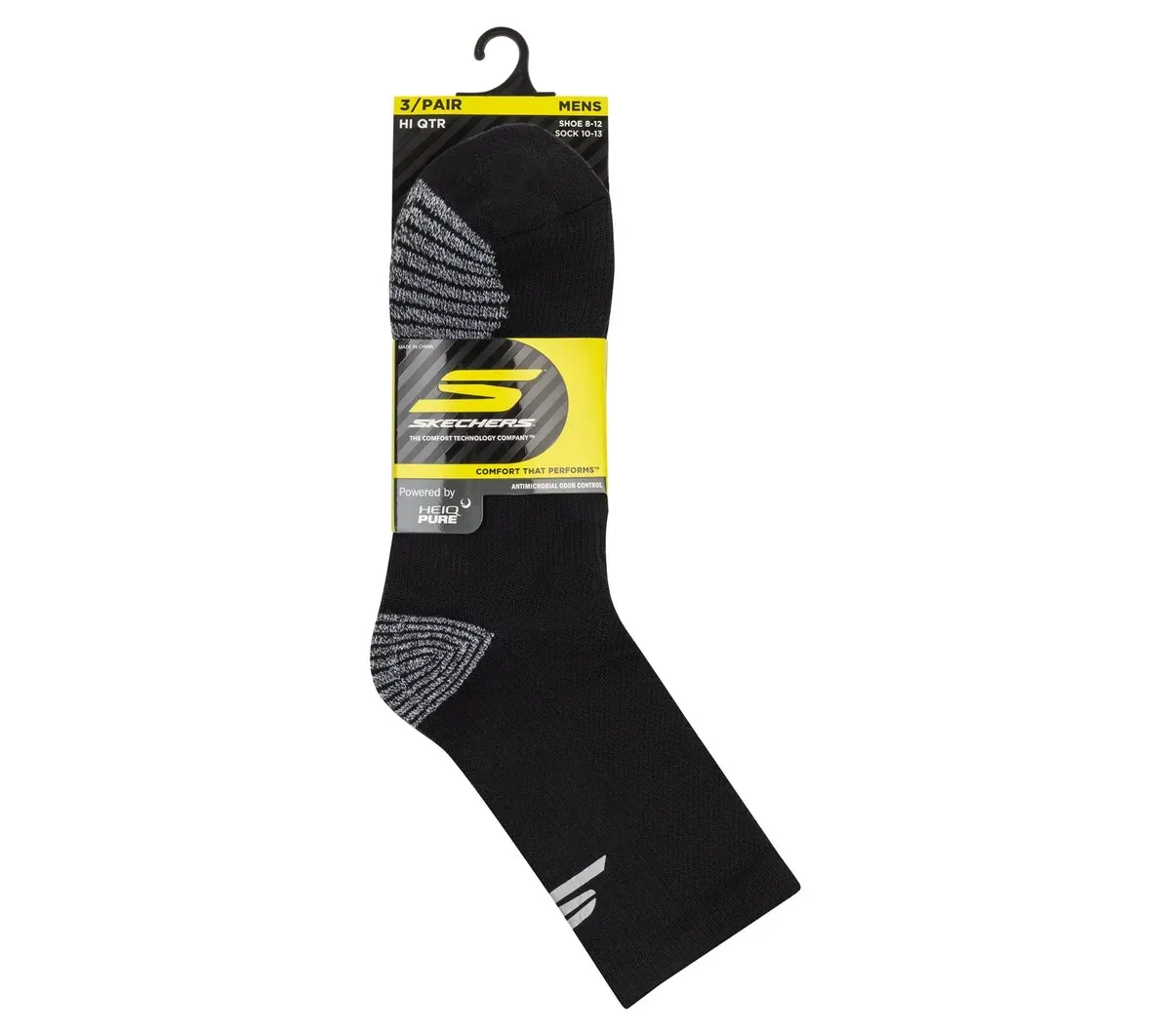 Skechers 3 Pack Men's Performance Running High Quarter Socks 81986731