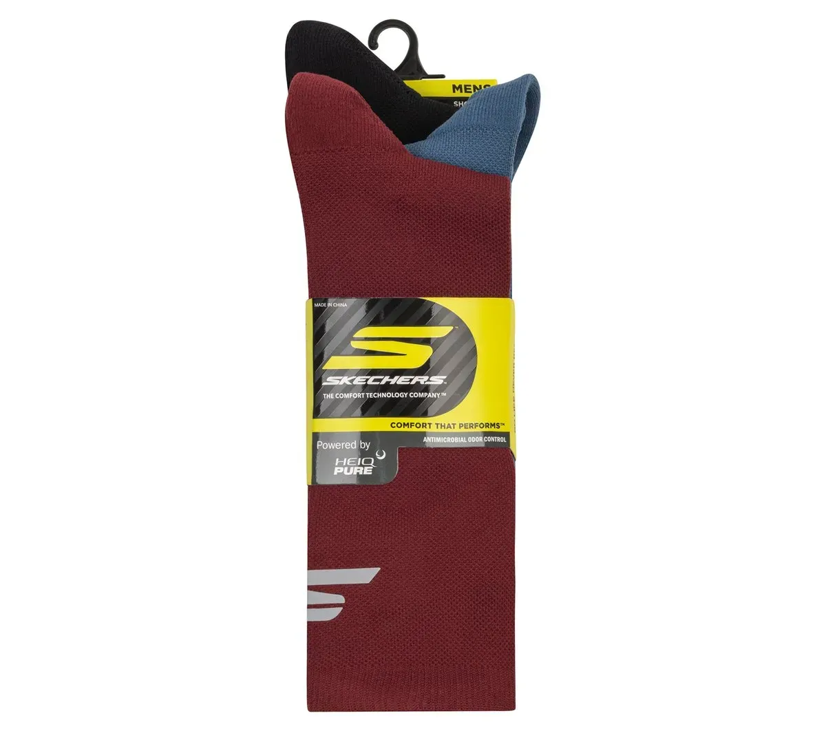 Skechers 3 Pack Men's Reflective Performance Half Terry Crew Socks 25583547