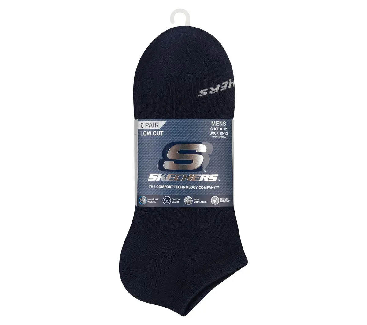 Skechers 6 Pack Men's Low Cut Texture Knit Socks 83887697