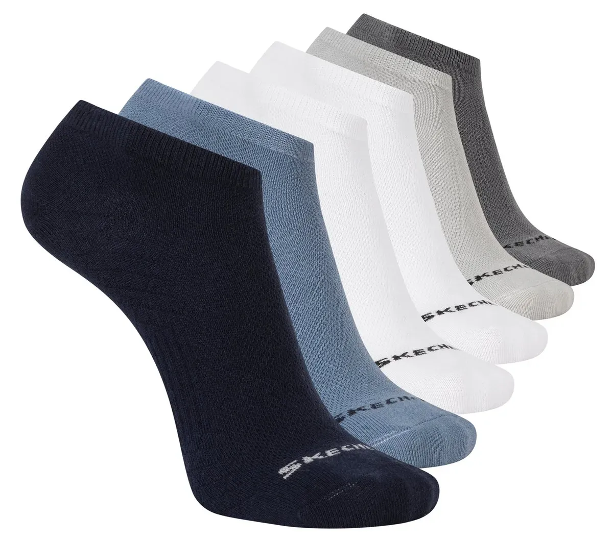 Skechers 6 Pack Men's Low Cut Texture Knit Socks 83887697