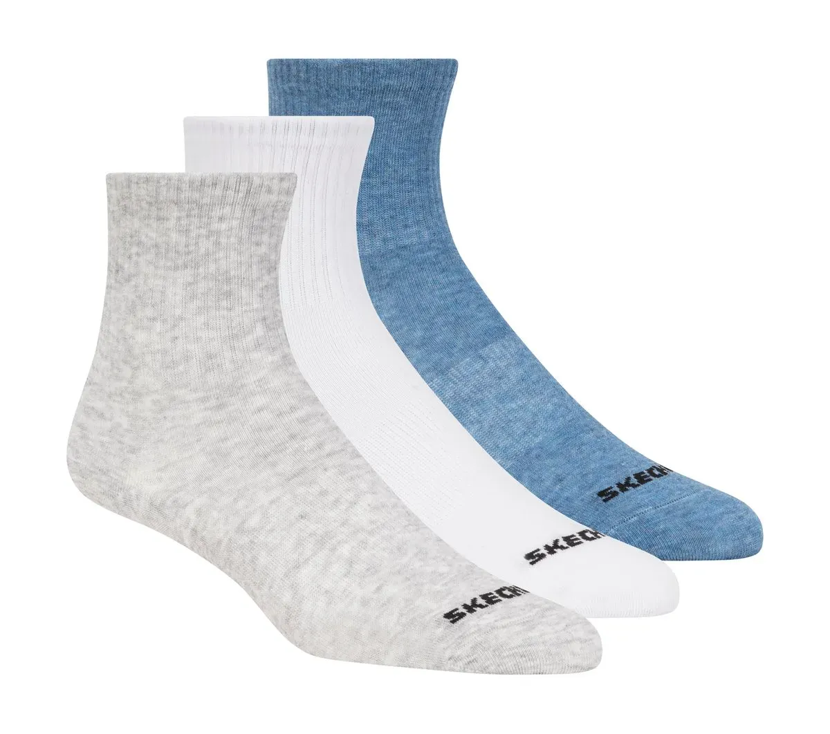 Skechers 3 Pack Boys' Crew Cotton Socks 56855558