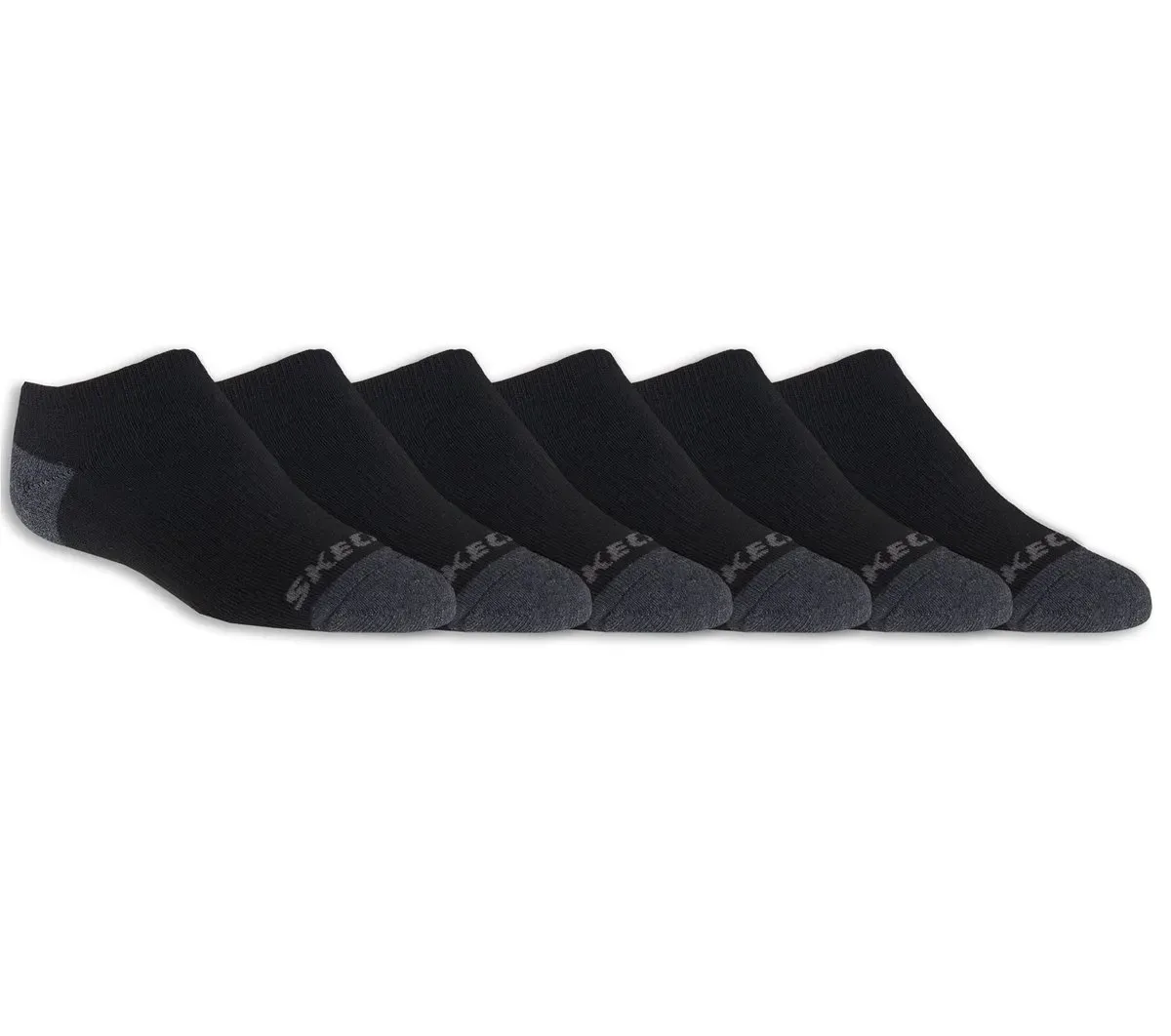 Skechers 6 Pack Boys' No Show Socks 38345121