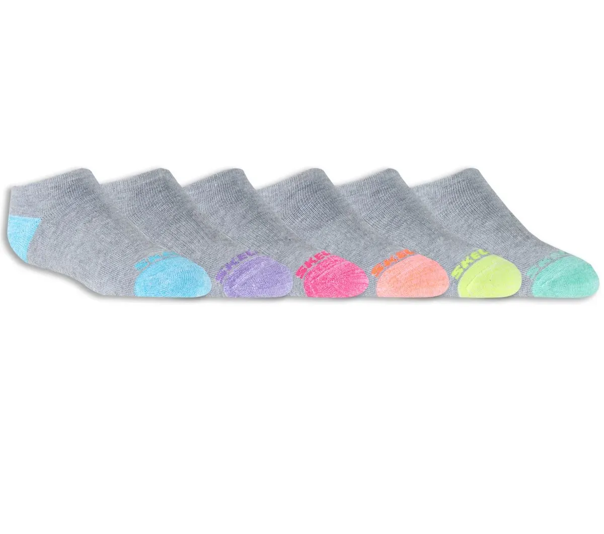 Skechers 6 Pack Low Cut Walking Socks 54917568