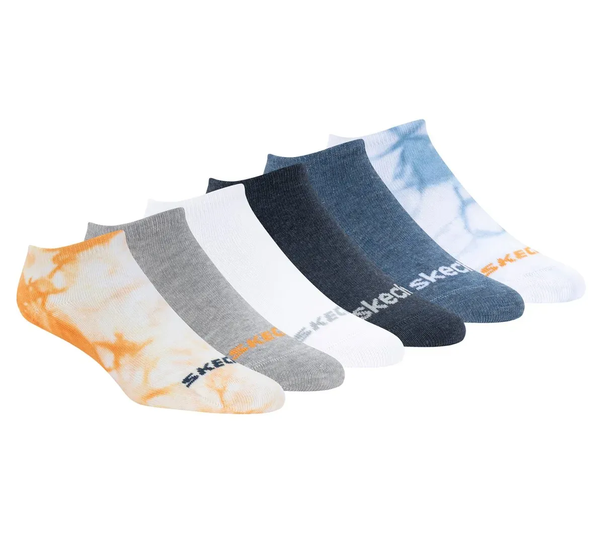 Skechers Cotton Tie-Dye No-Show Socks – 6 Pack 94592539
