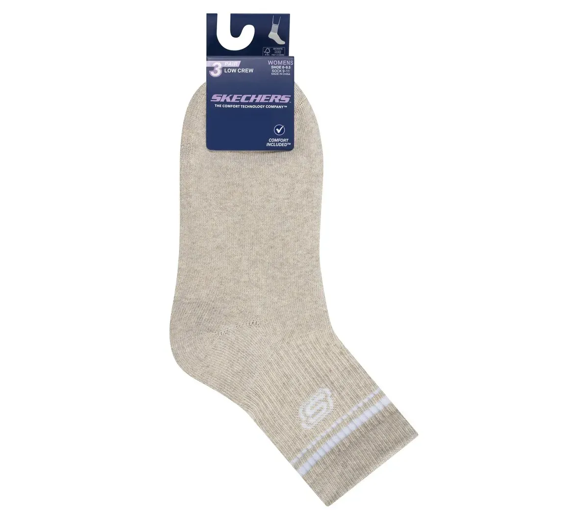 Skechers 3 Pack Women's Low Crew Varsity Socks 86781437