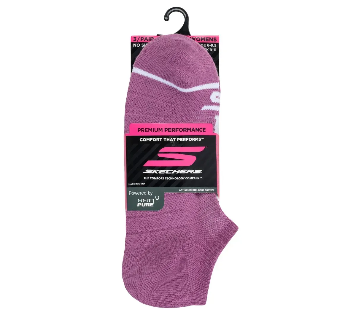 Skechers 3 Pack Women's No Show Premium Basic Socks 57537883