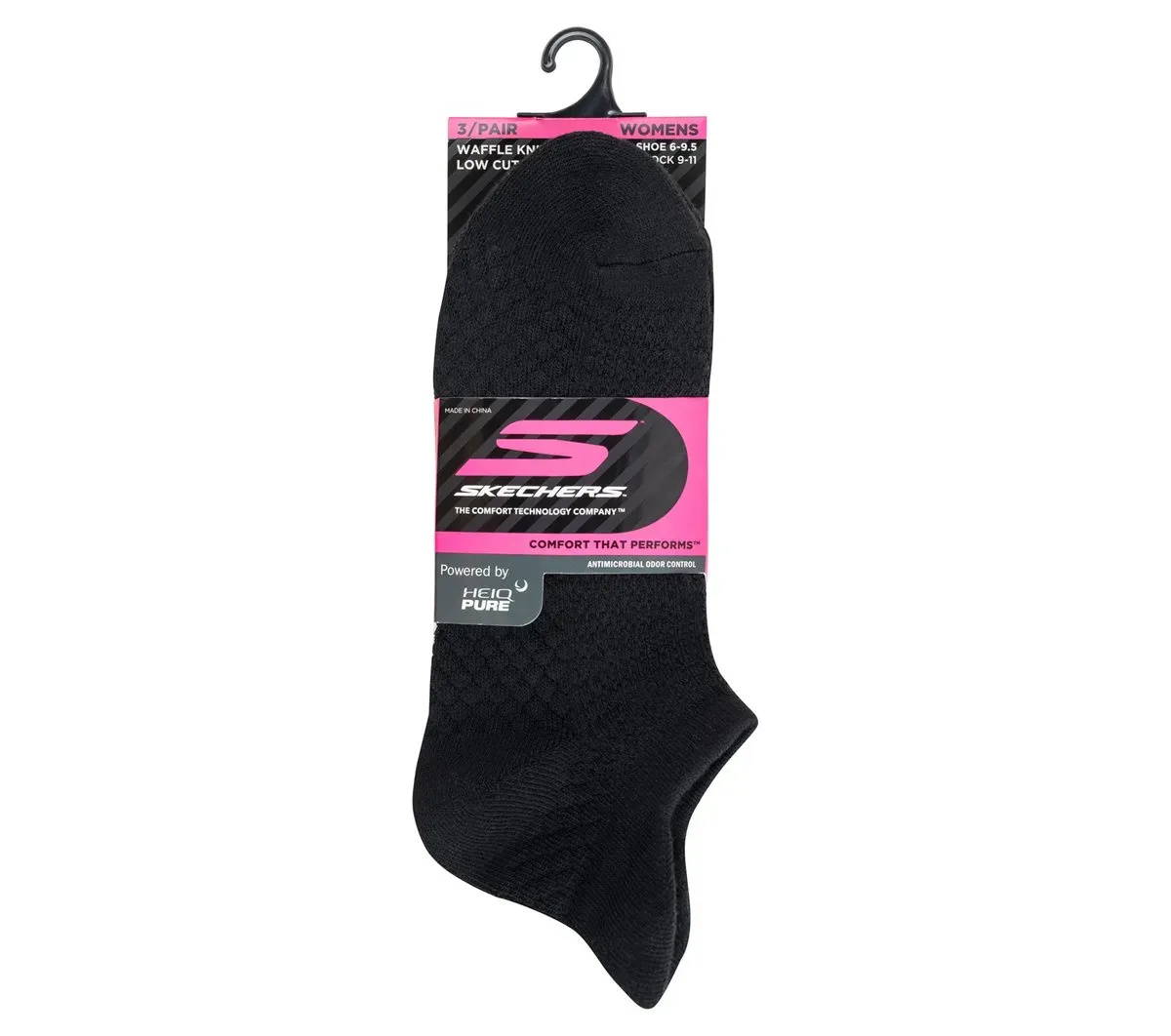 Skechers 3 Pack Women's Performance Low Cut Textured Socks 67843942