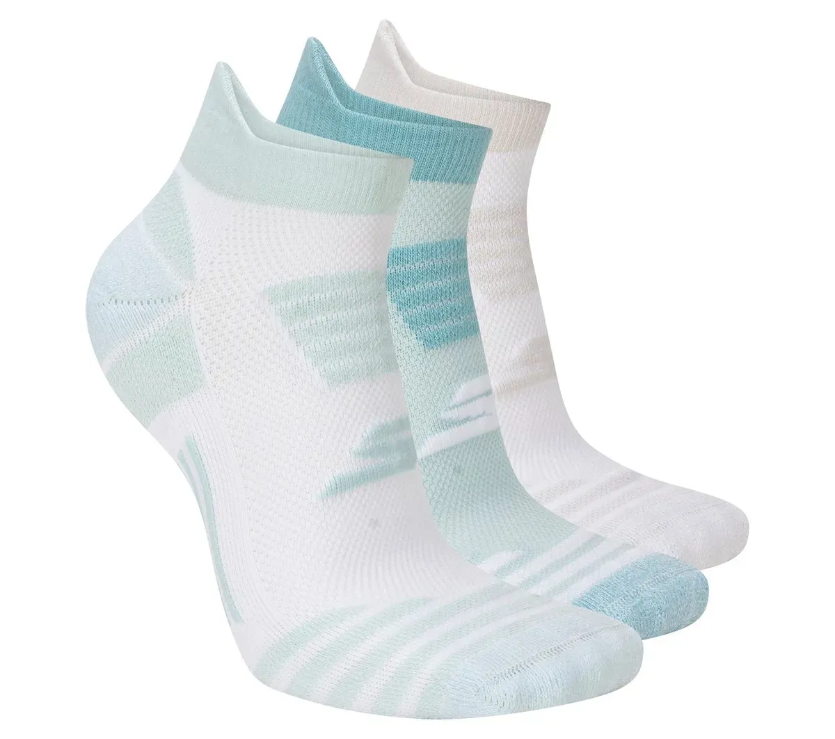 Skechers 3 Pack Women's Performance Stripe Low Cut Running Heel Tab Socks 58515512