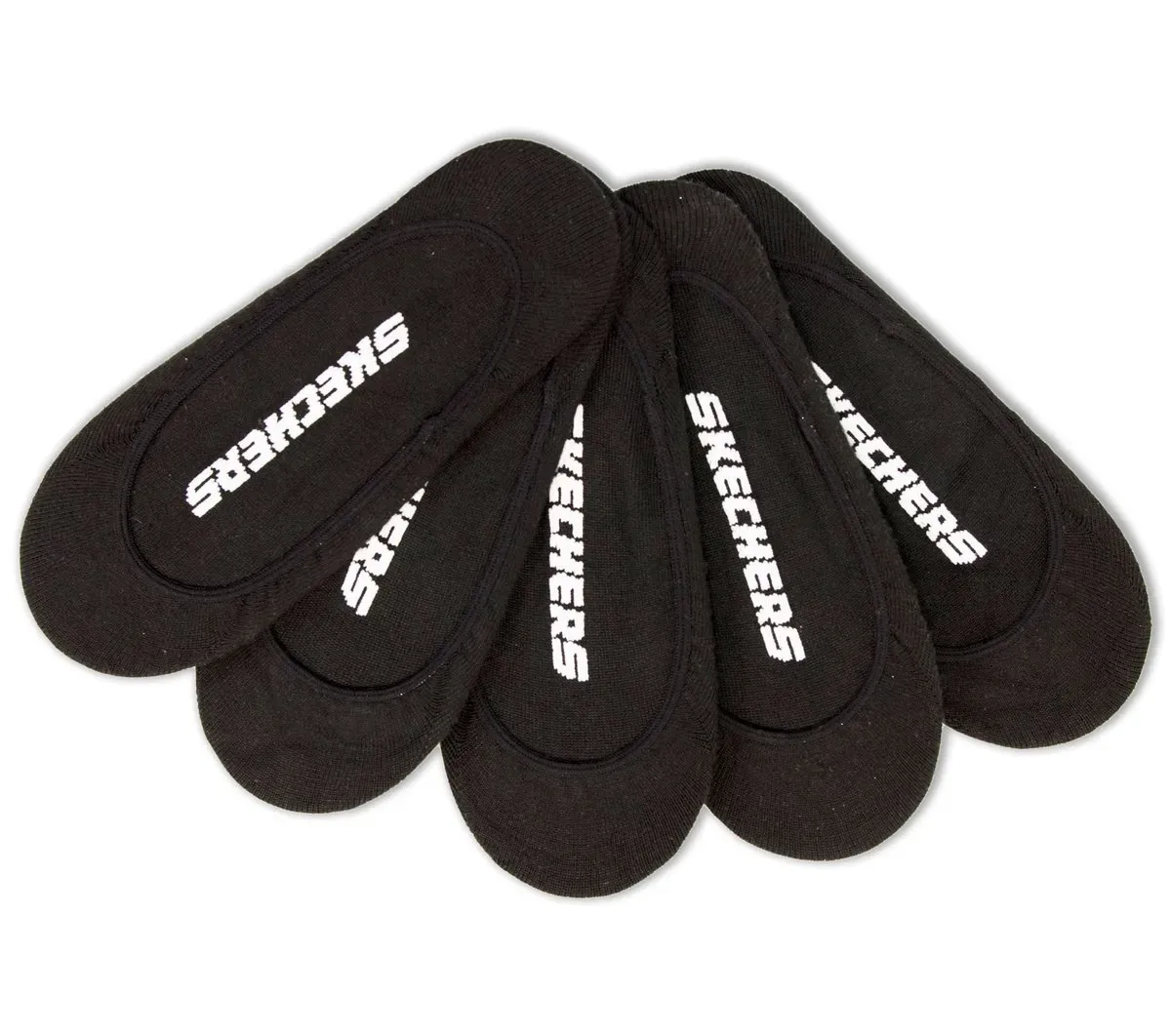 Skechers 5 Pack Non Terry Solid Liner Socks 26974494