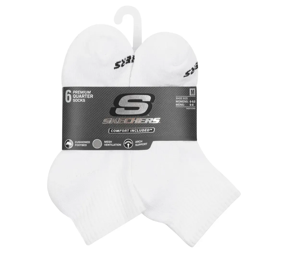 Skechers 6 Pack Core Quarter Medium Socks 92895783
